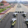 In this photo released by Xinhua News Agency, drones and other armament formations pass during the military parade to commemorate the 80th anniversary of the end of World War II held in front of Tiananmen Gate in Beijing, Wednesday, Sept. 3, 2025.