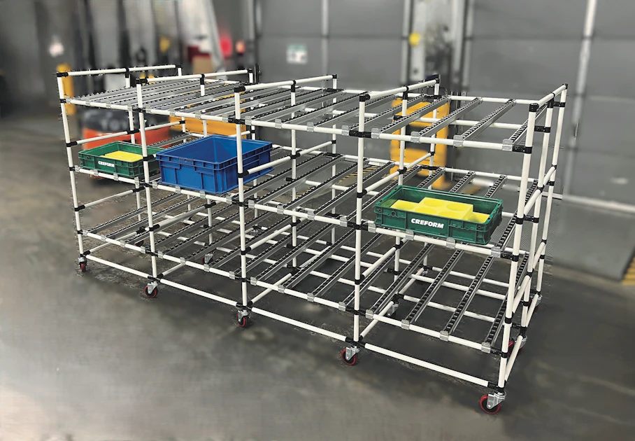 Mobile Supermarket Flow Rack Ideal for Assembly, WIP From: Creform ...