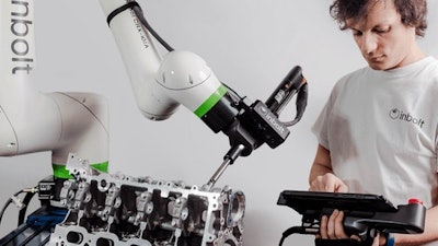 An Inbolt and Fanuc integration allows robots to operate with real-time 3D vision and adaptive trajectory correction, even with part variation or imperfect environments.