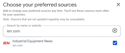 Preferred Search Google