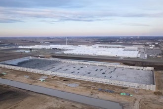 Rivian's supply park construction in Normal, IL.