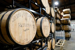 Barrels of spirits are seen at the Baltimore Spirits Company distillery, Feb. 8, 2023, in Baltimore.