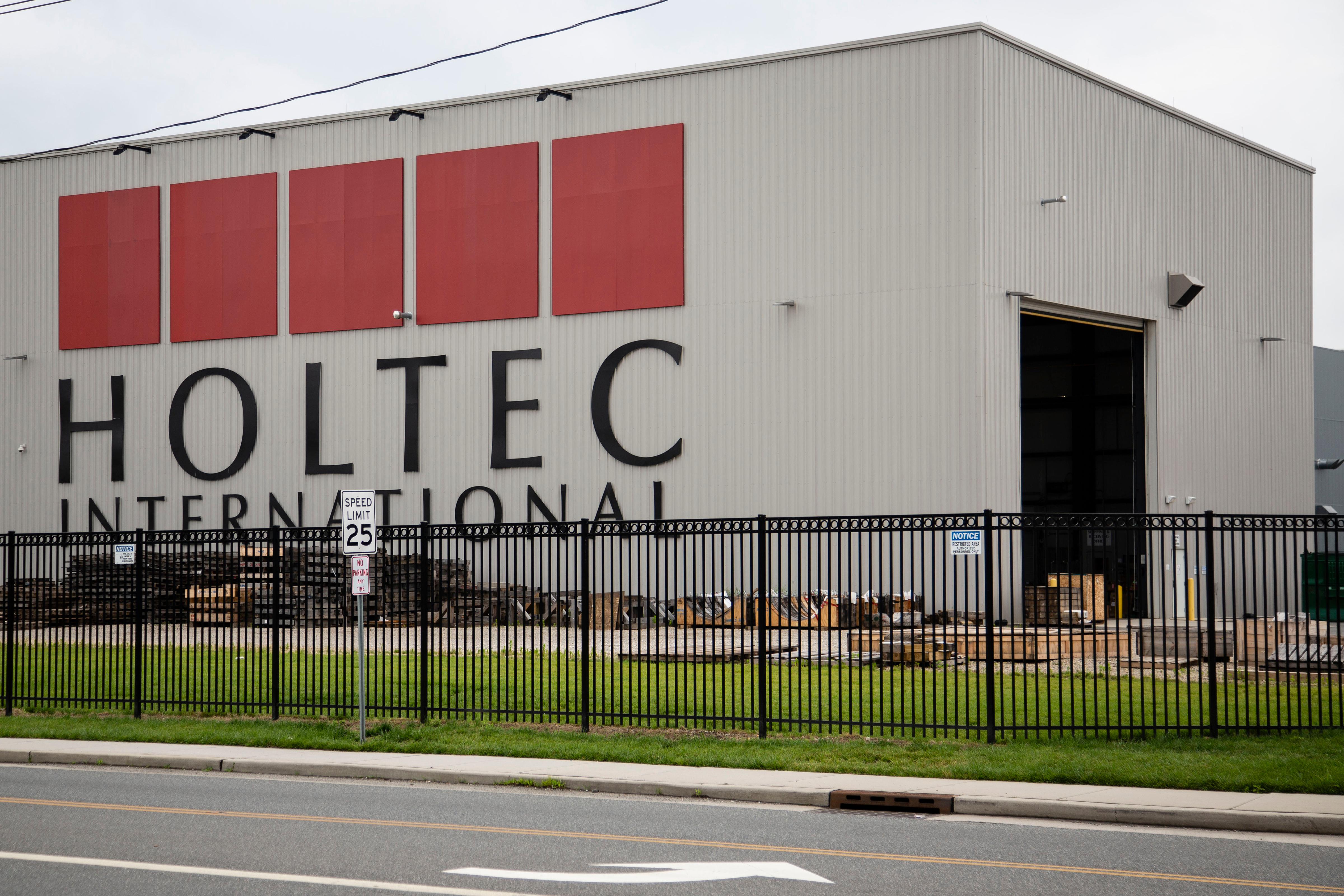 A Holtec International facility is seen in Camden, N.J., June 18, 2019.