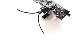 A robot fully controlled with rubber bands instead of electronic components.