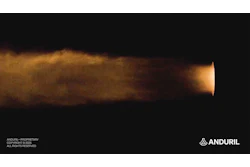Solid rocket motor static fire testing.