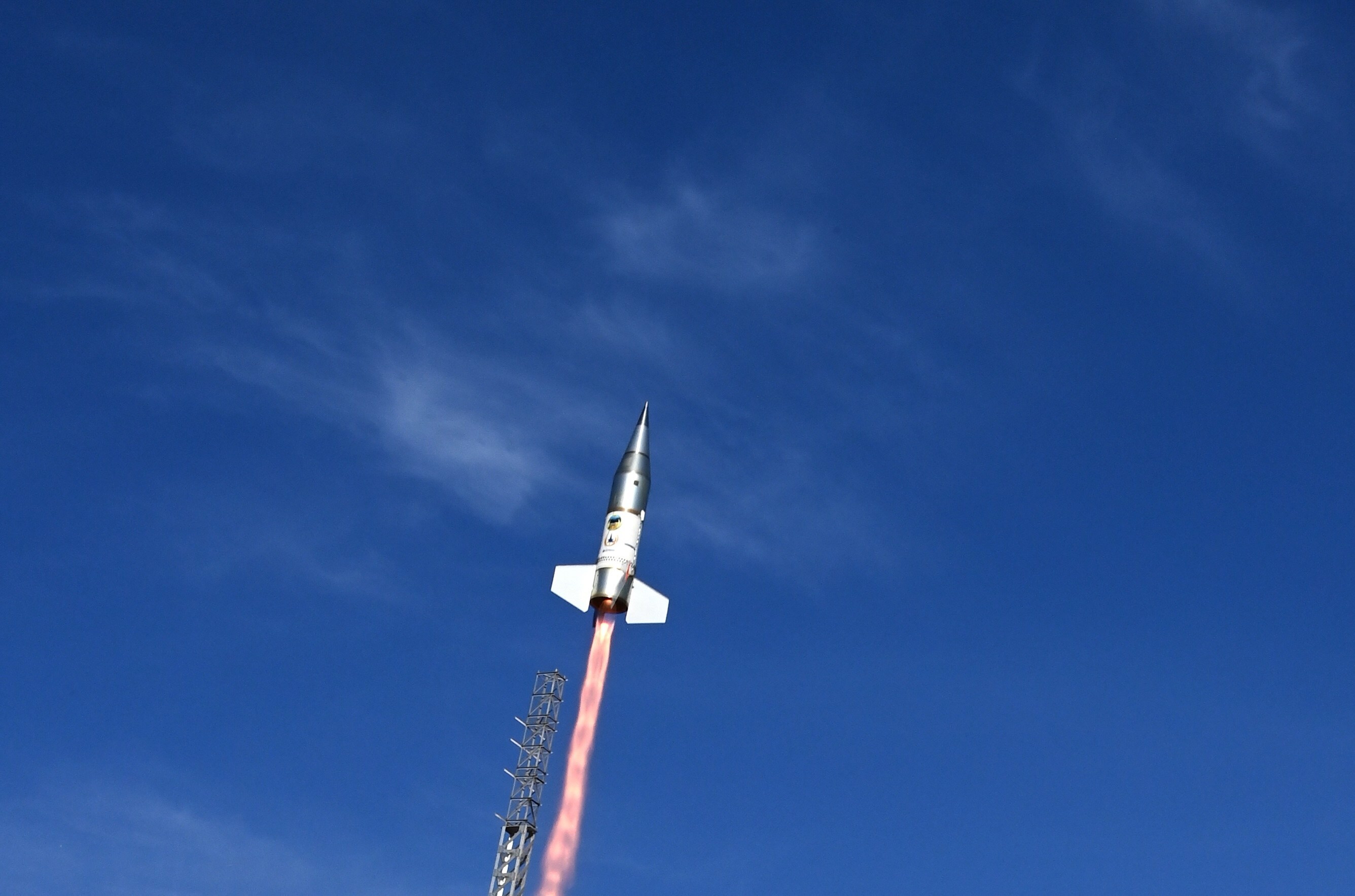 An X-Bow rocket launch.