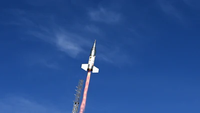 An X-Bow rocket launch.