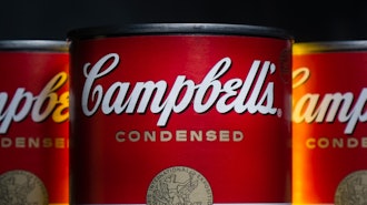 Cans of Campbell's soup are seen in Washington on Jan. 8, 2014.