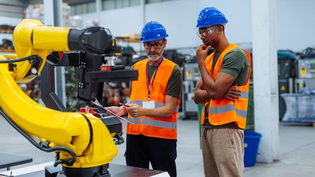 Workplace robotic training.