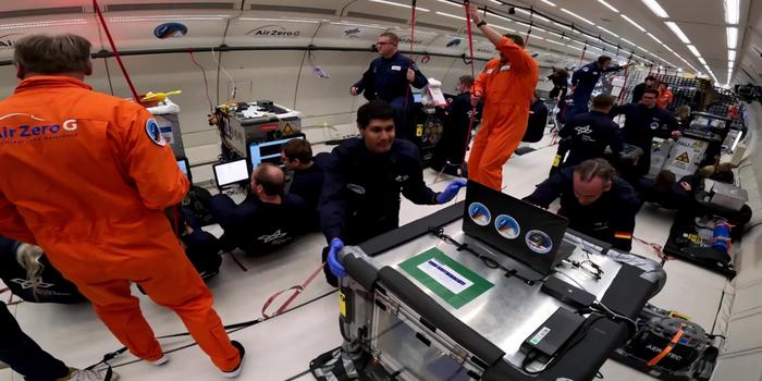 The research team led by Dr. Parth Chansoria used parabolic flights to simulate the microgravity of space.