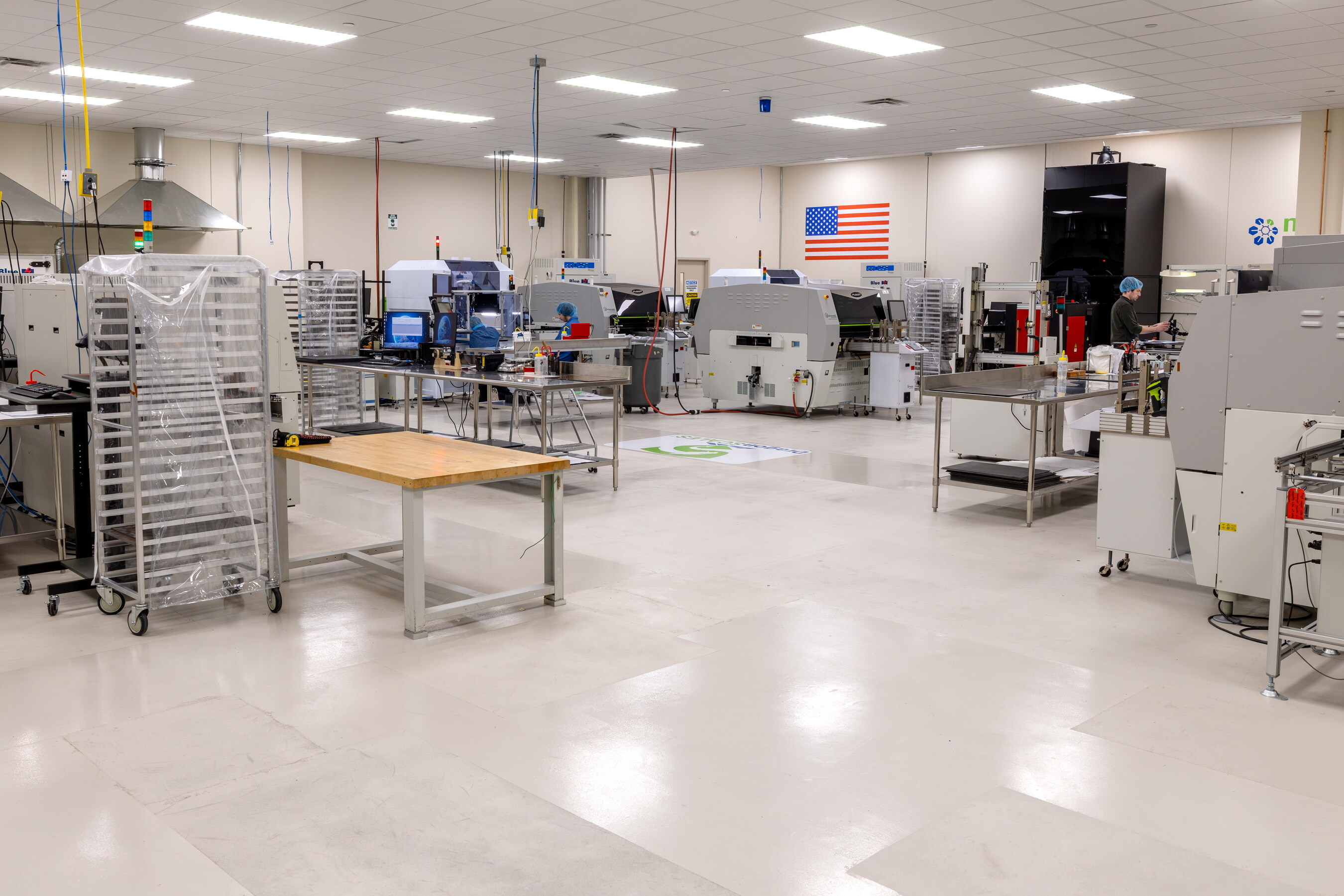 mPower's automated assembly line.