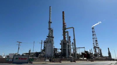The HF Sinclair Navajo Refinery stands in Artesia, New Mexico, May 21, 2025.