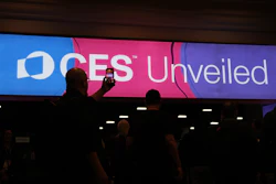 People arrive at the CES Unveiled tech show Sunday, Jan. 4, 2026, in Las Vegas.
