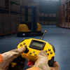 The FORT Robotics Safe Remote Control Pro in a warehouse.