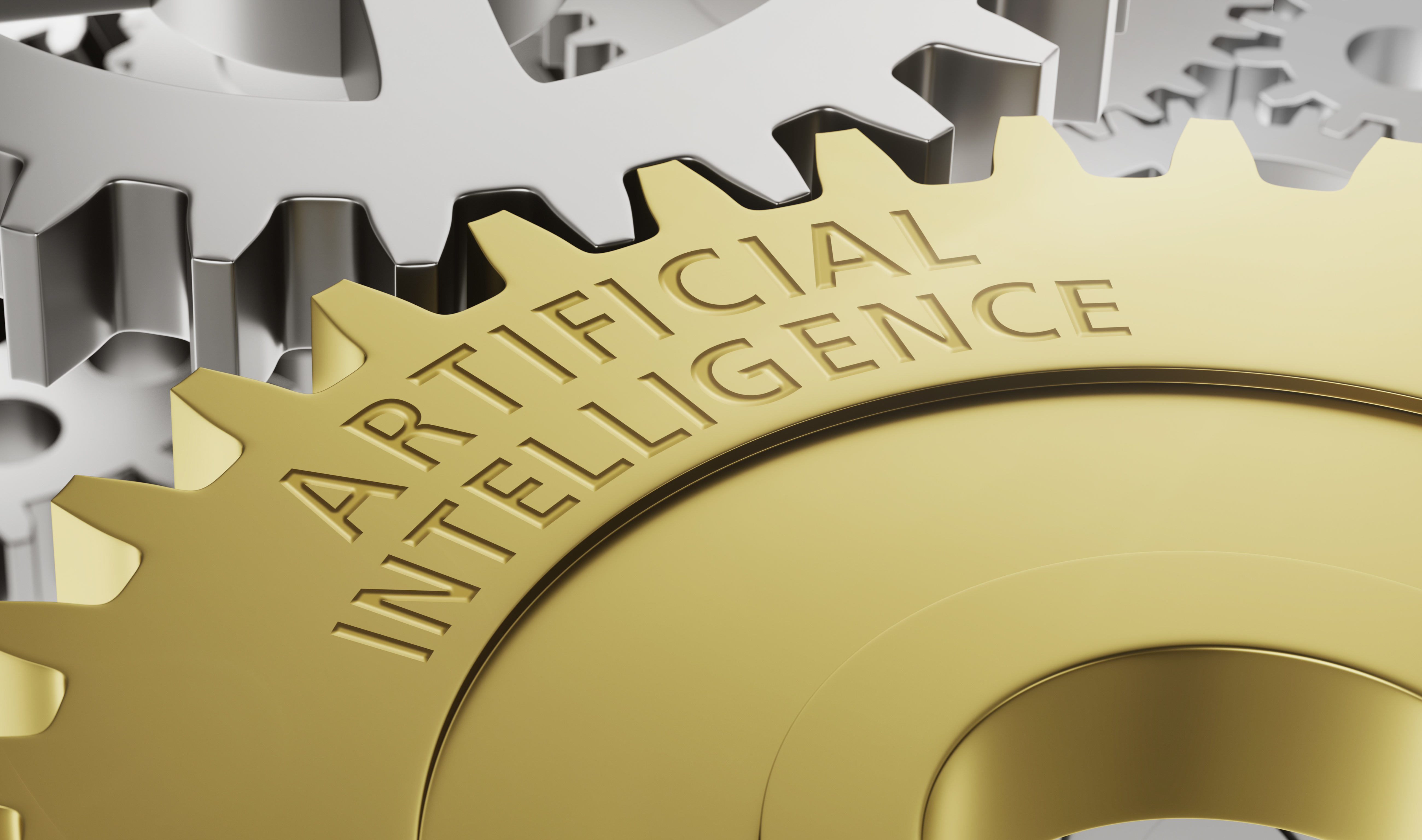 Metal Gear Wheels With The Engraving Artificial Intelligence 3d Render 888759400 5200x3072