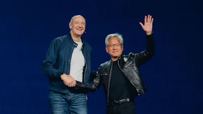 CES 2026: Nvidia founder and CEO Jensen Huang (right) and Siemens AG President and CEO Roland Busch expanding their partnership to build the Industrial AI Operating System.