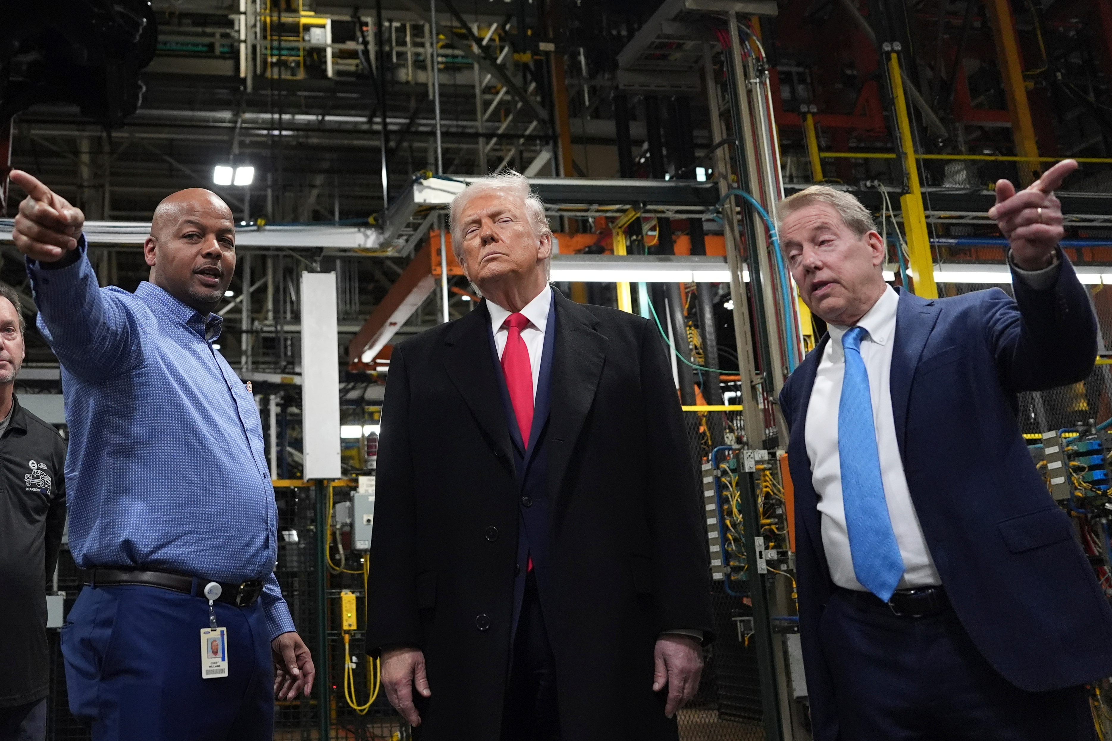 Trump Defends Tariffs at Ford Plant
