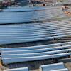 Wind turbine blades sit at The Portsmouth Marine terminal that is the staging area for Dominion Energy Virginia, which is developing Coastal Virginia Offshore Wind, Dec. 22, 2025, in Portsmouth, Va.