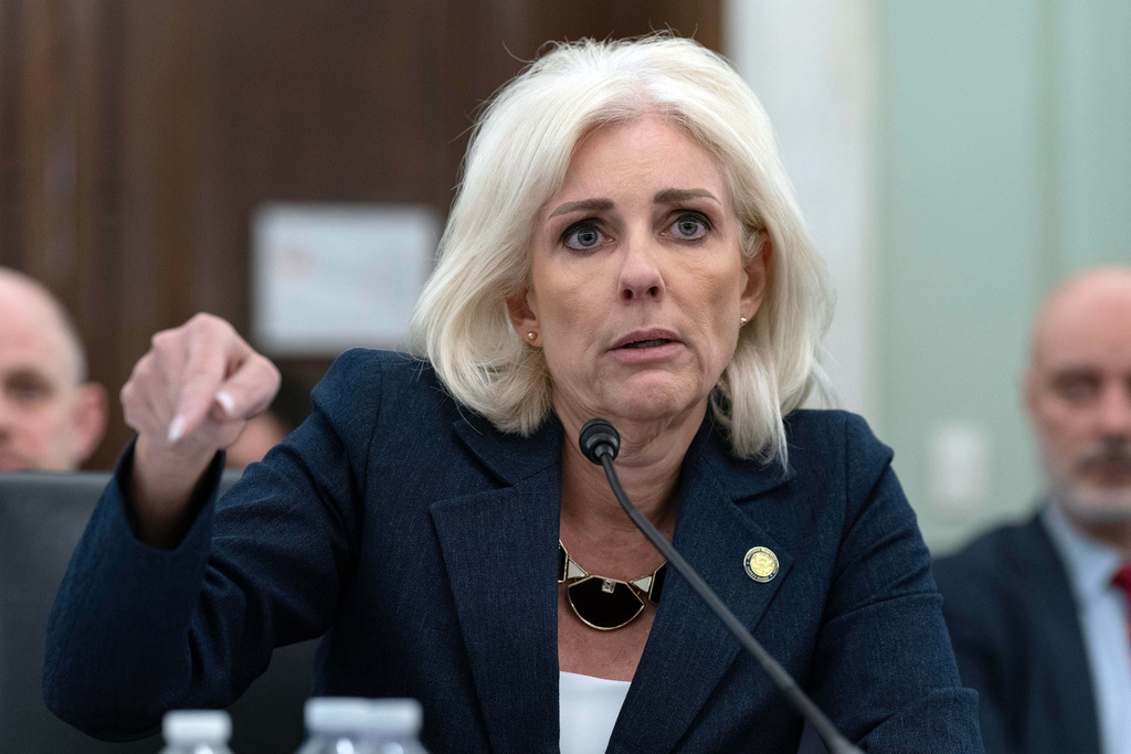 National Transportation Safety Board (NTSB) Chairwoman Jennifer Homendy testifies before the Senate Committee on Commerce, Science, and Transportation hearing at Capitol Hill, Thursday, Feb. 12, 2026, in Washington.