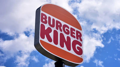 This is the sign outside a Burger King in Erie, Pa., on Monday, Sept. 8, 2025.