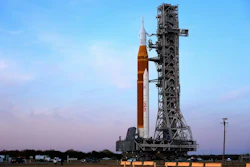 NASA’s Artemis II SLS Moon rocket, along with the Orion spacecraft, slowly rolls back toward the vehicle assembly building at the Kennedy Space Center on Feb. 25, 2026.