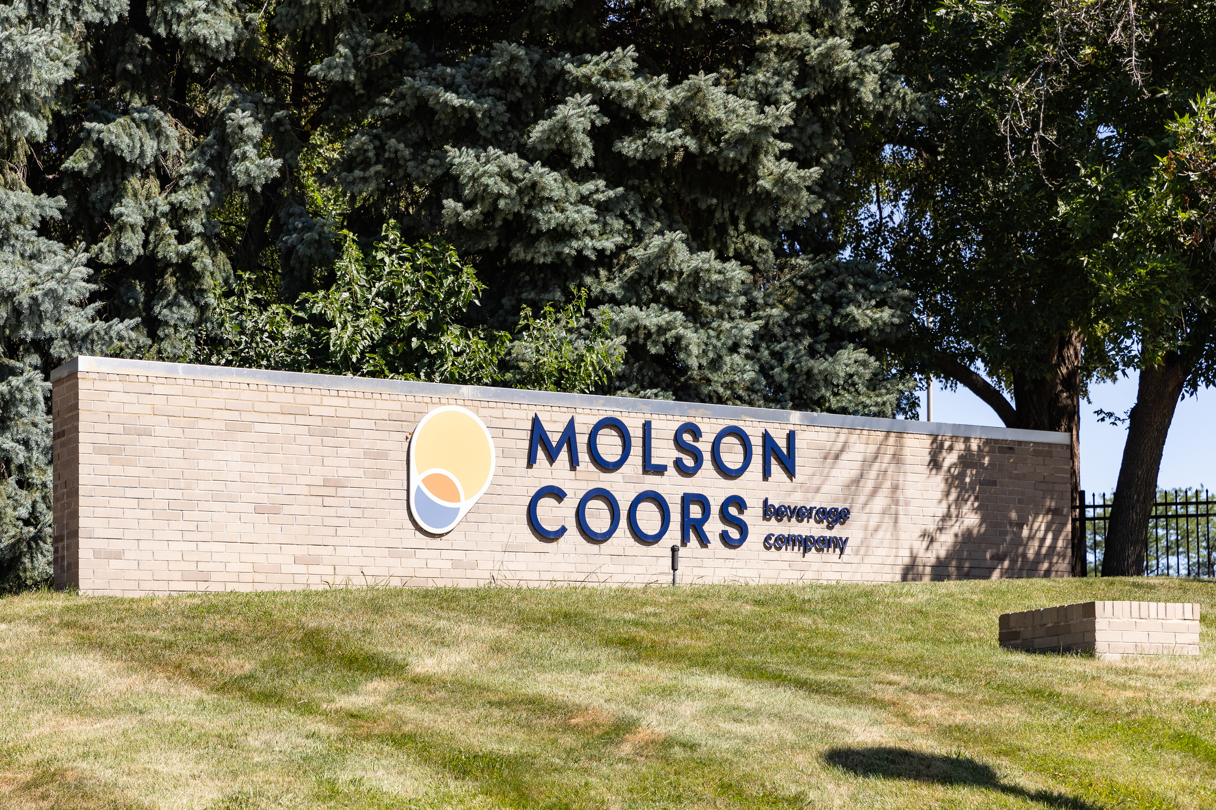 Molson Coors sign in Milwaukee, Aug. 2024.