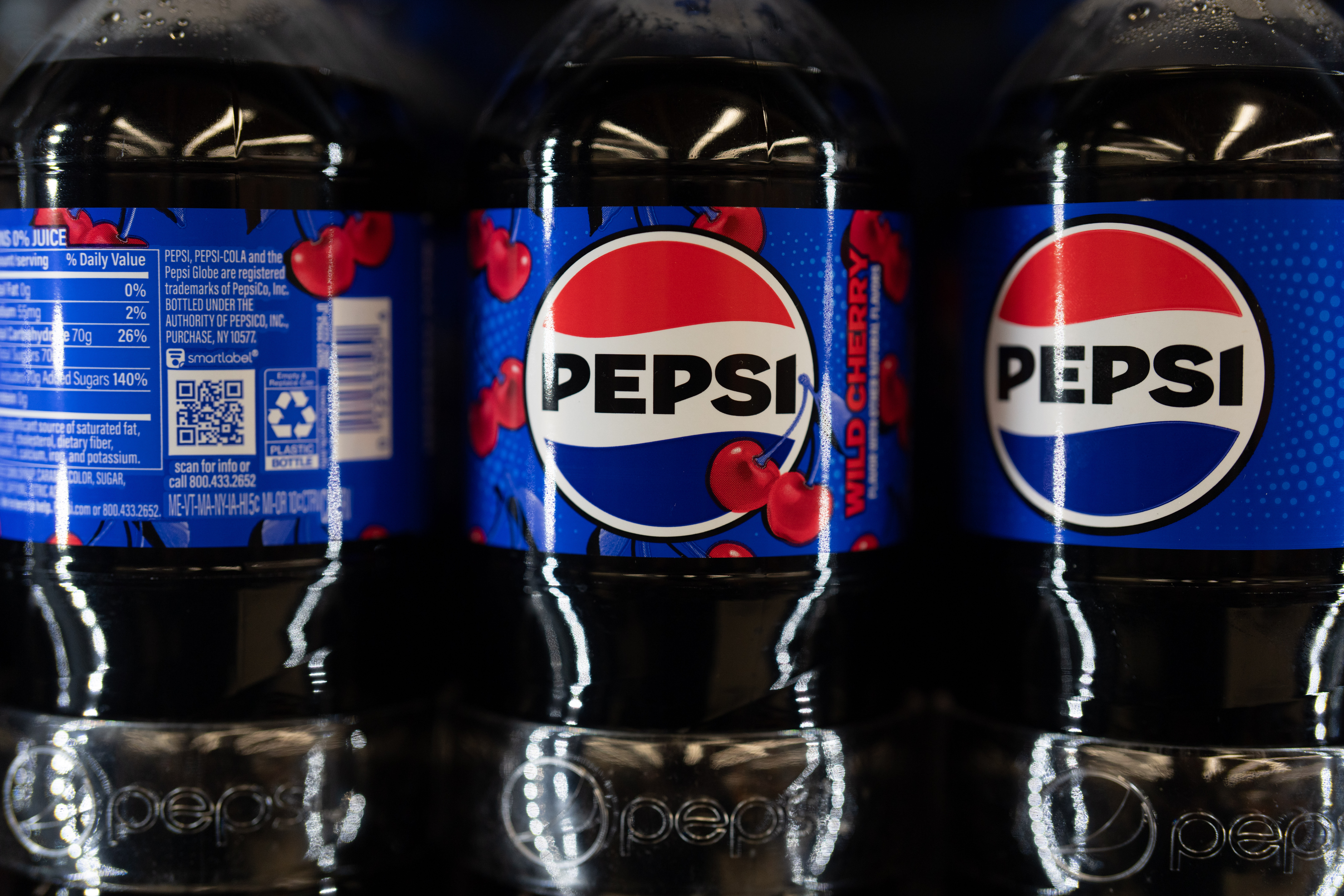 Bottles of Pepsi products at Hawthorne Market, Portland, Ore., Jan. 6, 2026.