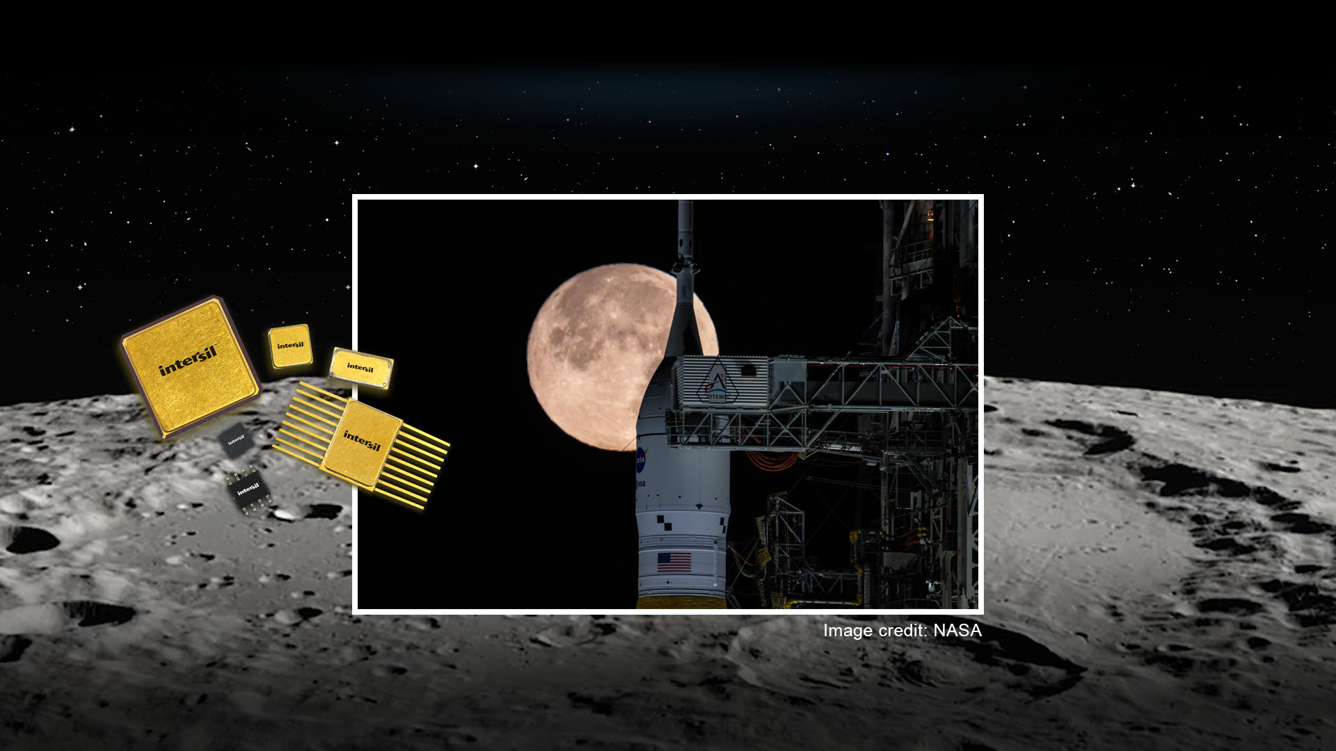 Intersil radiation-hardened ICs from Renesas Electronics are being used in NASA's Artemis II mission.
