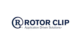 Rotor Clip logo with circular R symbol and Application Driven Solutions tagline