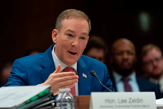 Environmental Protection Agency administrator Lee Zeldin, testifies to the Senate Appropriations subcommittee on Interior, Environment and related agencies on the budget request for the EPA, on Capitol Hill, Wednesday, May 13, 2026, in Washington.