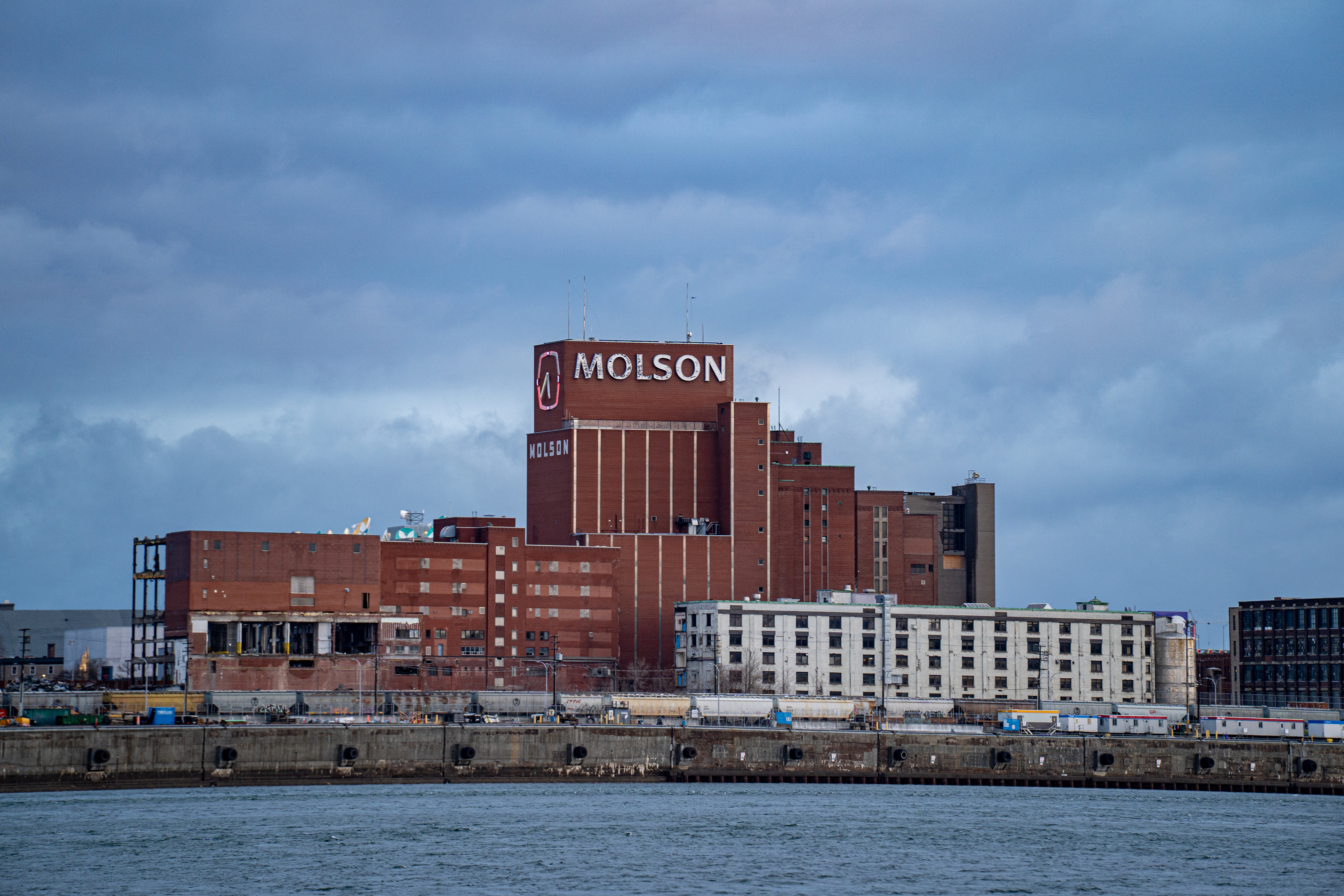 Molson brewery in Montreal, Dec. 2025.