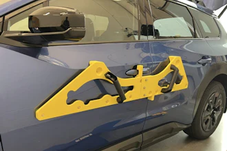 With the new T25 High Speed Head for the Stratasys F770, Subaru is able to build parts, prototypes and tools like this positioning tool to attach side body moldings.
