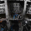 Workers labor on the underside of the cosmic detector housed underground at the Jiangmen Underground Neutrino Observatory in Kaiping in southern China's Guangdong province, Oct. 11, 2024.