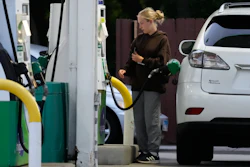 A customer at a gas station in Lincolnshire, Ill., June 8, 2026.