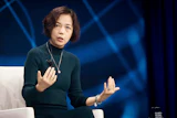 Computer scientist Fei-Fei Li speaks during the Clinton Global Initiative, Sept. 24, 2024, in New York.