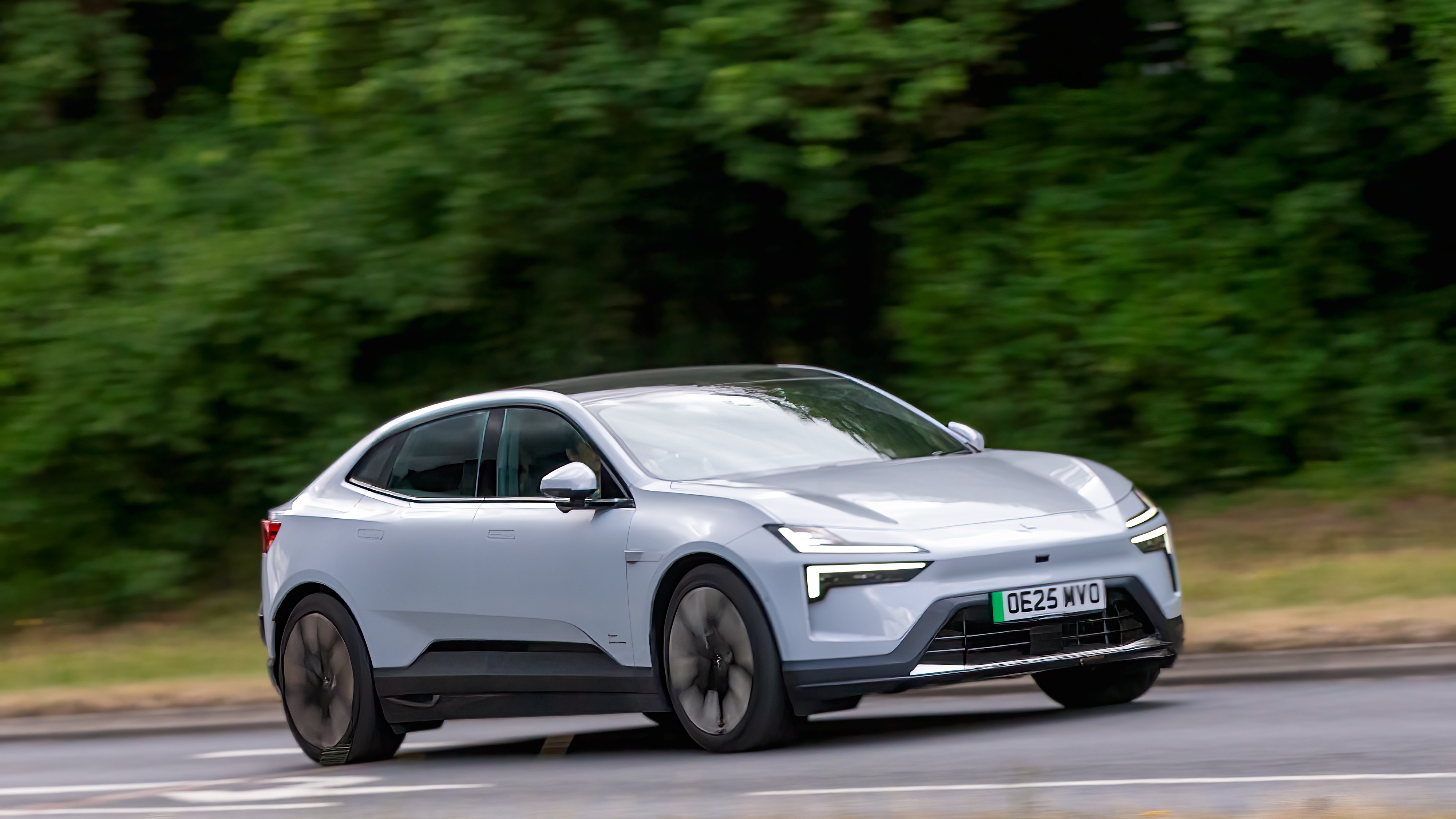 The Polestar 4 electric car.