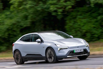 The Polestar 4 electric car.