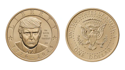 The U.S. Mint has started producing a new $1 coin featuring President Donald Trump's image.