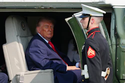 President Donald Trump departs on Marine One after speaking at the United States Army War College in Carlisle, Pa., at the Pennsylvania Defense and Innovation Summit, Wednesday, July 15, 2026.