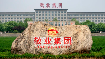 A view of the headquarters of steel manufacturer Jinye Group, Pingshan, China, May 6, 2020.