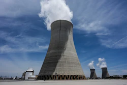 Cooling tower three with one and two in the background operate at the nuclear reactor facility at the Alvin W. Vogtle Electric Generating Plant, May 31, 2024, in Waynesboro, Ga.