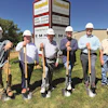 Pictured at the groundbreaking from left to right: Joe Campbell, Campbell Construction President; Jim Kehres, EMH Crane President; Edis Hazne EMH CEO and majority owner; Brandon Gibson, Economic Development Manager, MCEDC; Dave Comiono, EMH VP and co-owner; and John Campbell, CEO Campbell Construction.