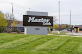 Outside of Master Lock's plant in Milwaukee, Wisconsin, on May 3, 2023.