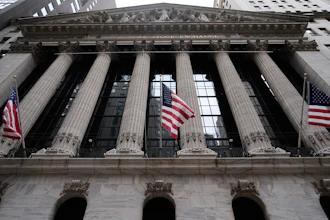The New York Stock Exchange is seen in New York, Thursday, March 19, 2026.