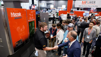 The Mazak booth at IMTS 2024.