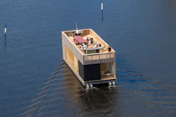 The Hydrogen Sauna Boat.