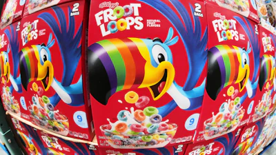 Kellogg's Froot Loops are displayed in a Costco in Pittsburgh, July 14, 2025.