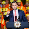 Vice President JD Vance speaks at the Cleveland Cliffs Middletown Works, Friday, Aug. 21, 2026, in Middletown, Ohio.