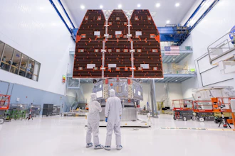 This photo provided by NASA shows technicians connecting the inner and outer segments of NASA's Nancy Grace Roman Space Telescope, Nov. 25, 2025, at NASA’s Goddard Space Flight Center in Greenbelt, Md.