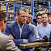 Secretary of War Pete Hegseth visited Oshkosh, Wisconsin, as part of the administration's nationwide “Arsenal of Freedom” tour.